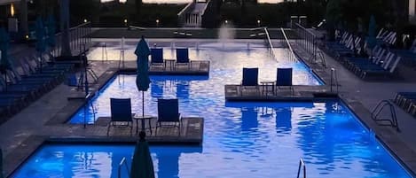 Indoor pool, outdoor pool