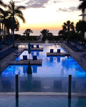 Indoor pool, outdoor pool