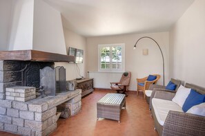 Fernseher, Kamin