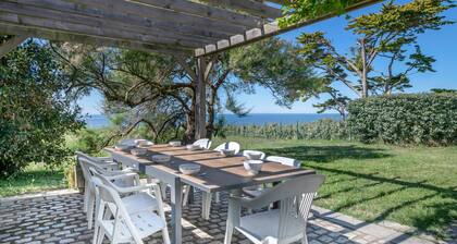 Maison en front de mer- 10 Personnes - Jardín