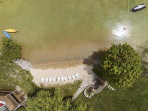 Vlak bij het strand