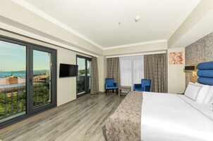 パノラミック ルーム | ミニバー、セーフティボックス (室内)、デスク、遮光カーテン