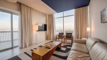 Studio Suite, 1 King Bed, Non Smoking | Living area | 42-inch Smart TV with cable channels, TV, foosball
