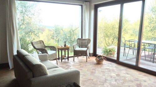 Detached house surrounded by nature