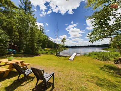 Hemlock Cove-Ostrander Lakefront Cabin-Boats-In the Woods