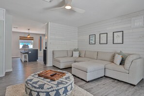 TV, foosball - Renovated home w/fenced yard, brand-new pool, spa, foosball - steps to beach (Holmes Beach)