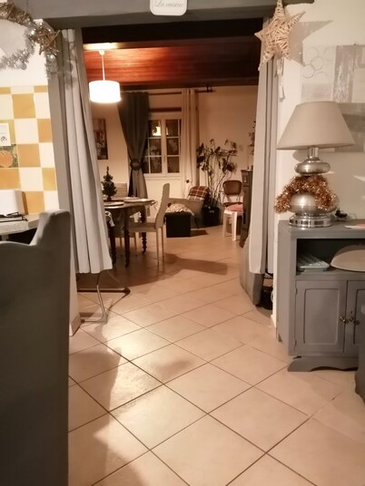 Air-conditioned vacation home in the countryside in a large family home