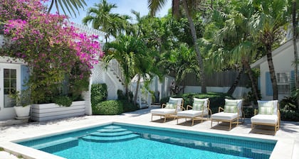 Yellowbird, a Charming Property w/ Main House, Guest Cottage, Pool, In Town