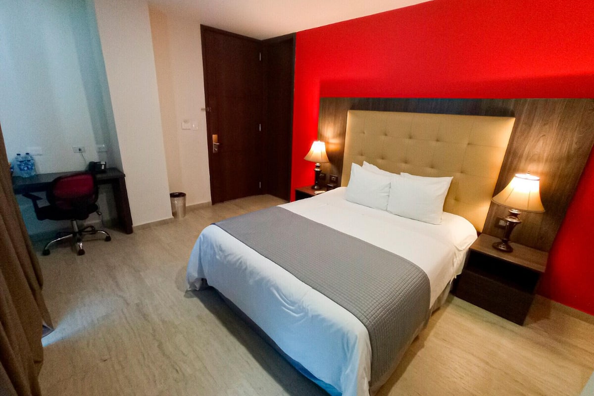 Desk, iron/ironing board, free WiFi, bed sheets