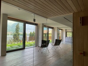 Sauna, steam room, body treatments, deep-tissue massages, body wraps