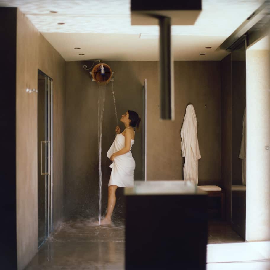 Sauna, steam room, body treatments, deep-tissue massages, body wraps