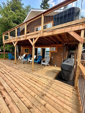 Terrace/patio - The L&S Lodge on Eagle Lake (Waldhof)