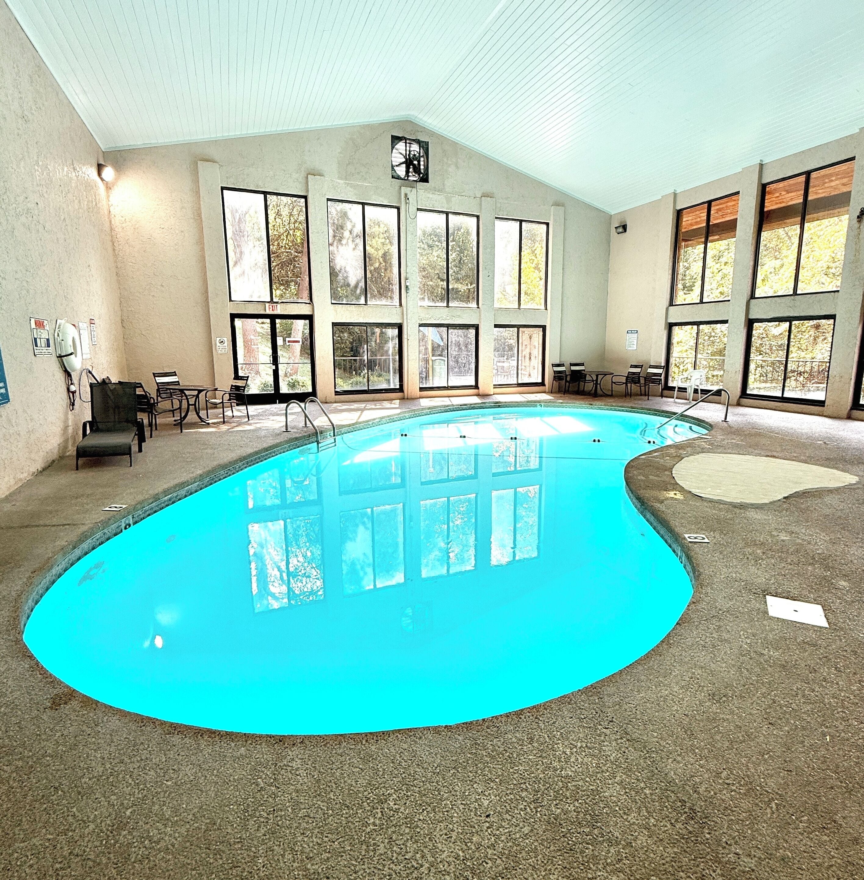 Indoor pool, a heated pool