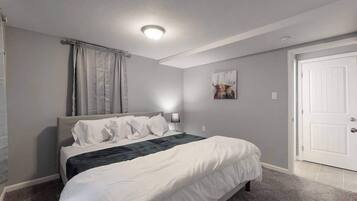 2 bedrooms, iron/ironing board, travel crib, WiFi