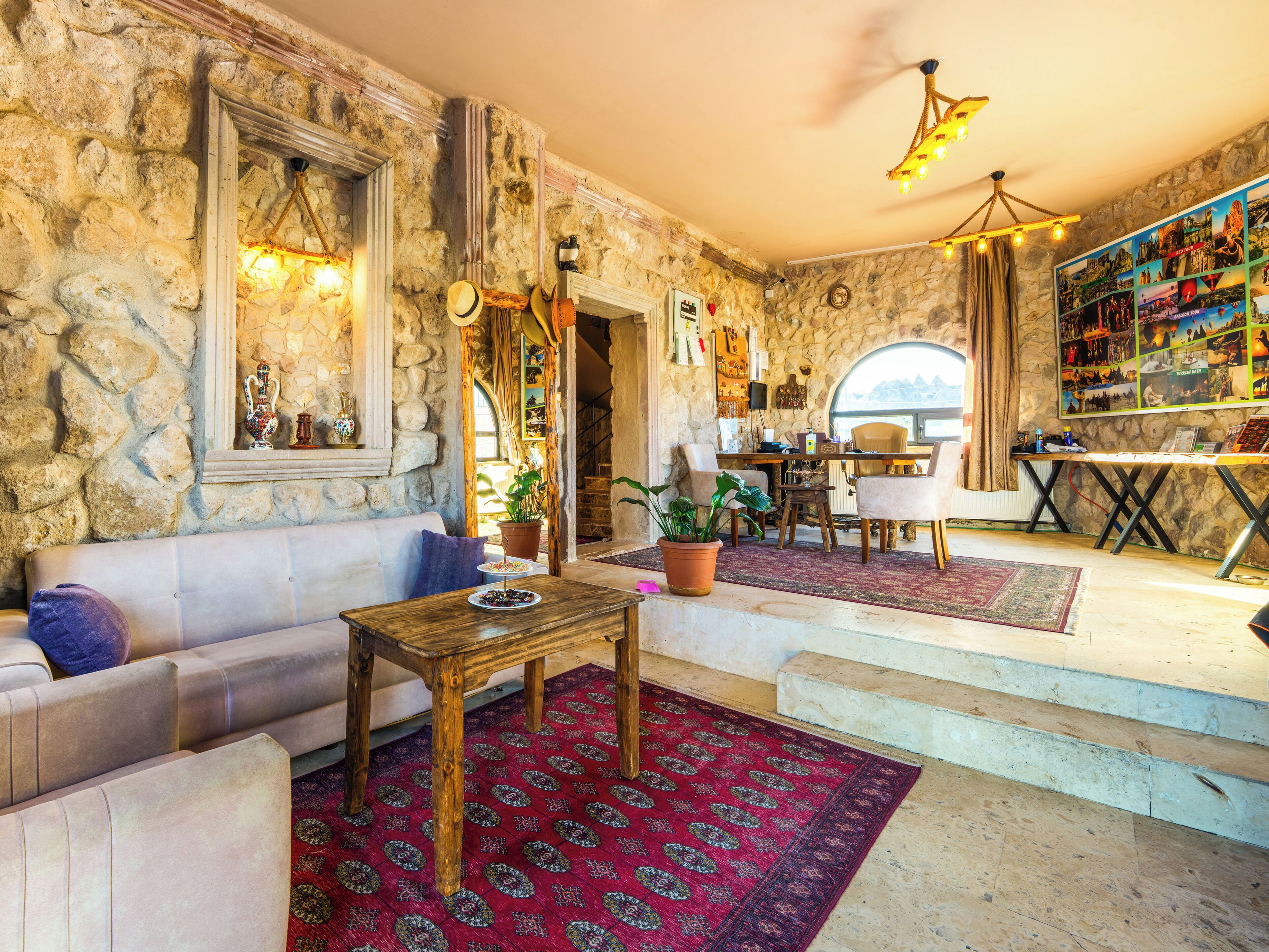 Siddeområde i lobbyen