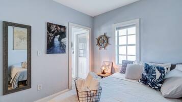 1 bedroom, memory foam beds, iron/ironing board, free WiFi