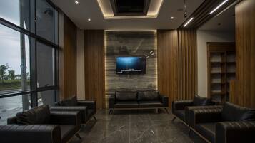 Sitteområde i lobbyen