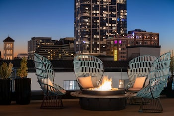Patio, balcany or terrace at Hotel Fraye Nashville, Curio Collection By Hilton