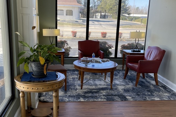 Lobby sitting area