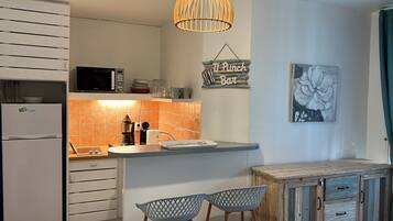 KĂŒhlschrank, Mikrowelle, Ofen, Herdplatte