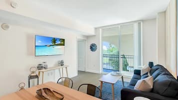Smart TV, books, music library, video library
