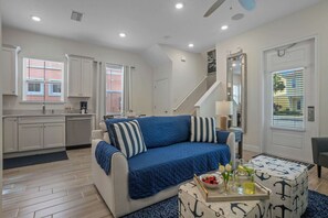 House, Multiple Beds, Hot Tub, Garden View (Get Happy) | Living area | 42-inch flat-screen TV with digital channels