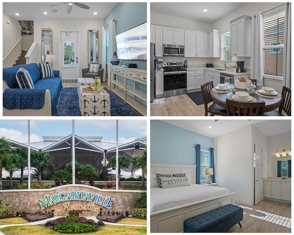 House, Multiple Beds, Hot Tub, Garden View (Get Happy) | 2 bedrooms, individually decorated, individually furnished, bed sheets