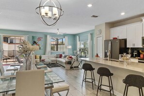 House, Multiple Beds, Pool Access, Pool View (Hollywood Retreat) | Living area | 42-inch flat-screen TV with digital channels, TV