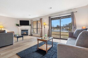 Condo, Multiple Beds, Patio, Garden View (All Fore the Best) | Living area | 42-inch flat-screen TV with digital channels, fireplace