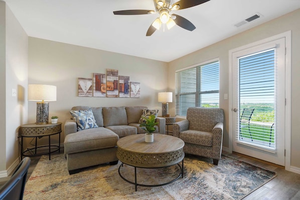 Condo, Multiple Beds, Kitchen, Mountain View (Welcome Home Branson) | Living area | 42-inch flat-screen TV with digital channels