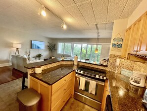Fridge, microwave, oven, stovetop - Chic Beach Oasis in Heart of Rehoboth! Steps to Fine Dining and the Boardwalk! (Rehoboth Beach)