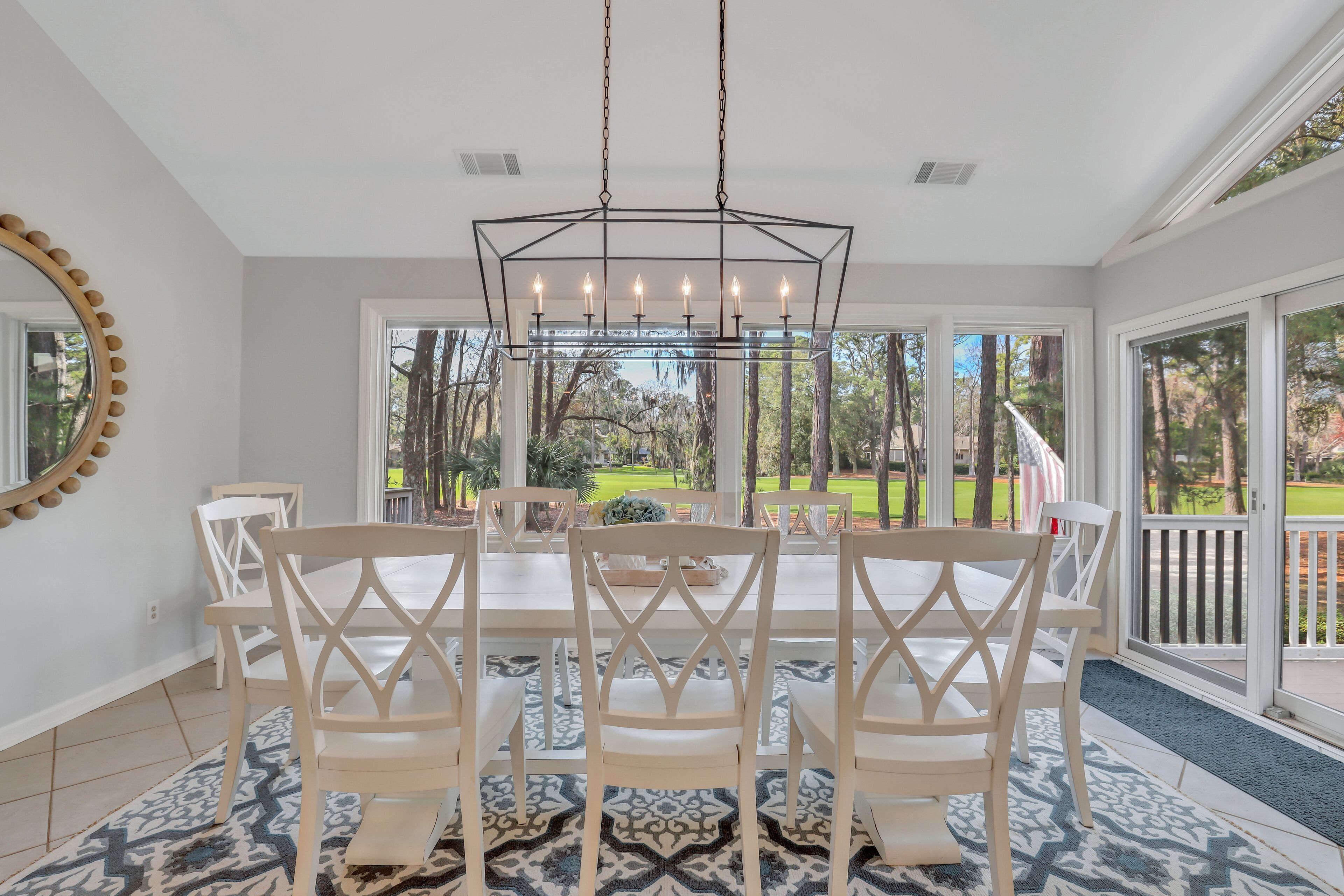 24 Muirfield is a 4-bedroom, 3-bathroom villa with golf course views of Harbour Town!