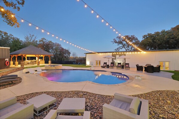 Outdoor pool, a rooftop pool