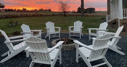 1875 FARMHOUSE completely renovated with a spectacular Blue Ridge Mountain view!