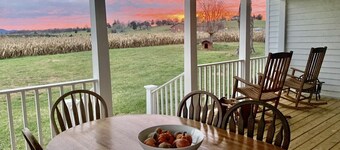 1875 FARMHOUSE completely renovated with a spectacular Blue Ridge Mountain view!