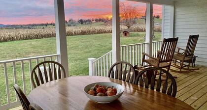 1875 FARMHOUSE completely renovated with a spectacular Blue Ridge Mountain view!