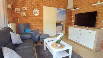 TV connectée, cheminée