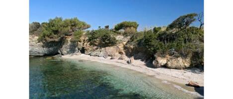 Una spiaggia nelle vicinanze