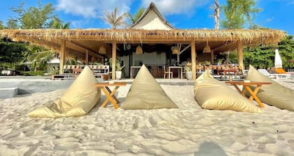 Crystal white sand resort