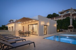 Outdoor pool, a heated pool - Anema Villa, a picture-perfect summer escape (Rethymno)