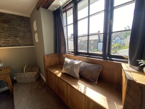 Chambre Double Deluxe, salle de bains attenante, vue jardin