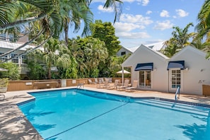 A heated pool