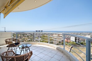 Luxury Villa, 4 Bedrooms, Balcony, Sea View | Balcony view - Triplex Villa Gardenia Glyfada  sea view (Glyfada)
