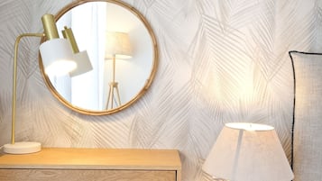 Vila superluxo, 4 quartos, sacada, vista para o mar | 4 quartos, roupas de cama premium, cofres nos quartos