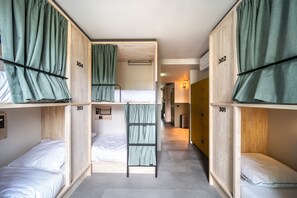 Individually decorated, individually furnished, blackout drapes - The Bee Hostel (Amsterdam)