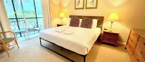 Condo, Multiple Beds, Patio, Garden View (Astounding Andros) | 3 bedrooms, individually decorated, individually furnished, bed sheets