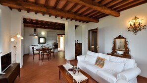 Televisión, chimenea