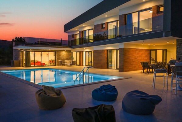 A heated pool