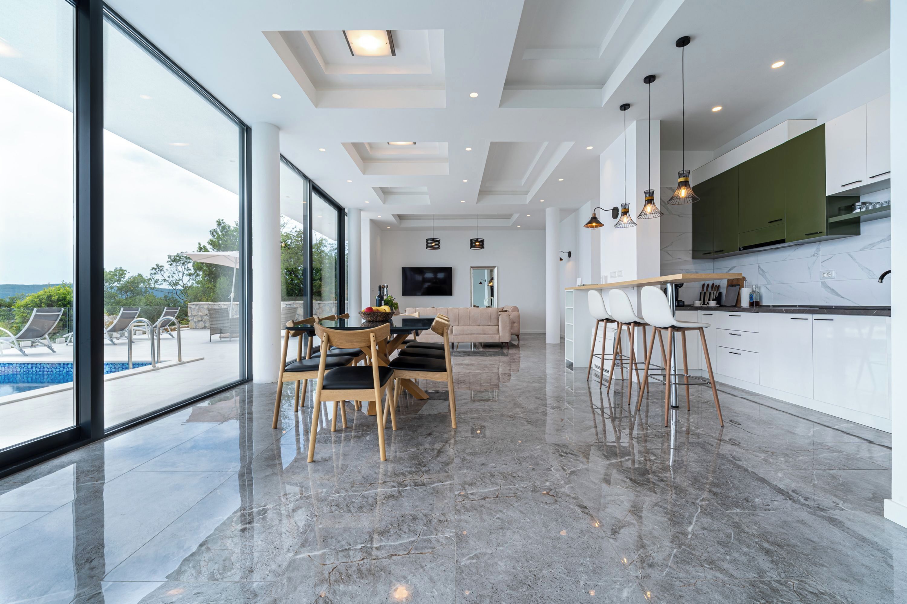 วิลล่าสำหรับครอบครัว, หลายห้องนอน, ติดภูเขา (Pool Villa Luxoria Trebesin) | ภายใน