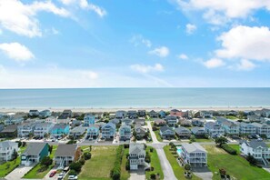 Aerial view - "Wicked Good Time" - 5 Bedroom, 3.5 Bath Home (Holden Beach)